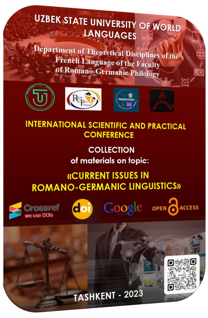 View Vol. 1 No. 05.10 (2023): «CURRENT ISSUES IN ROMANO-GERMANIC LINGUISTICS»