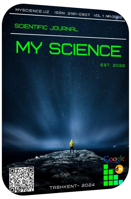 					View Vol. 1 No. 1 (2022): SCIENTIFIC JOURNAL «MY SCIENCE»
				